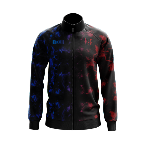 HARD&CLASS JACKET HARDCORE RED/BLUE🖤 INCREDIBLE AND POWERFUL DESIGNS OF ALL HARD STYLES AND EXCLUSIVITIES IN HARD CLOTHING AND MERCHANDISE FROM THE MOST TOP DJS