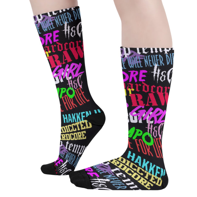 Socks · Hard Collage All-Over Print Unisex Long Socks