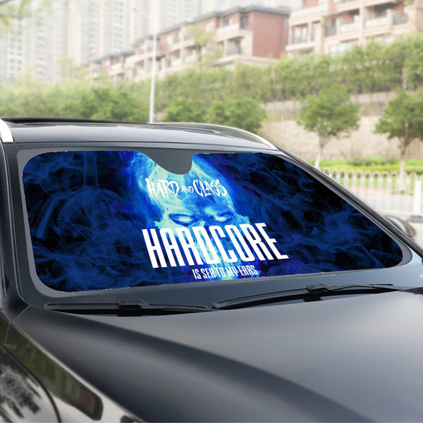 Windshield Sunshade · Hardcore Blue Skull