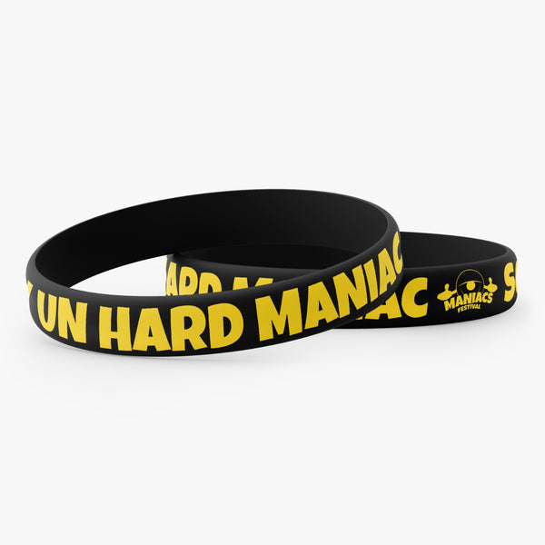 Silicone Bracelet · Maniacs Black