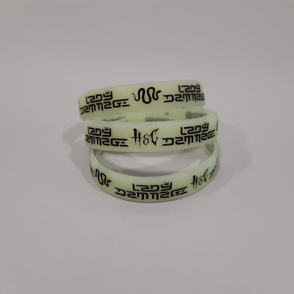 Silicone Bracelet · Lady Dammage Green/Black