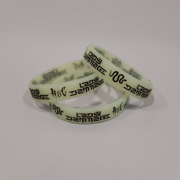 Silicone Bracelet · Lady Dammage Green/Black